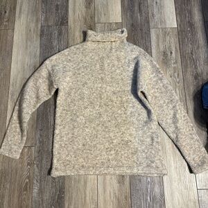 Zara Women’s Beige Turtleneck Sweater